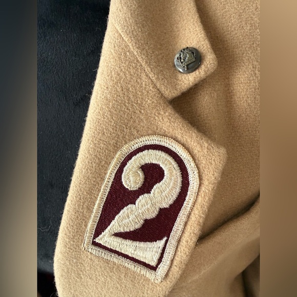 Vintage Lauren Ralph Lauren Angora-Wool Varsity Crest Blazer - Size 8 w/patches - Picture 14 of 16